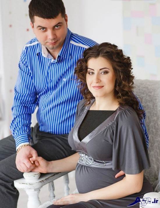 ژست عکس حاملگی با همسر