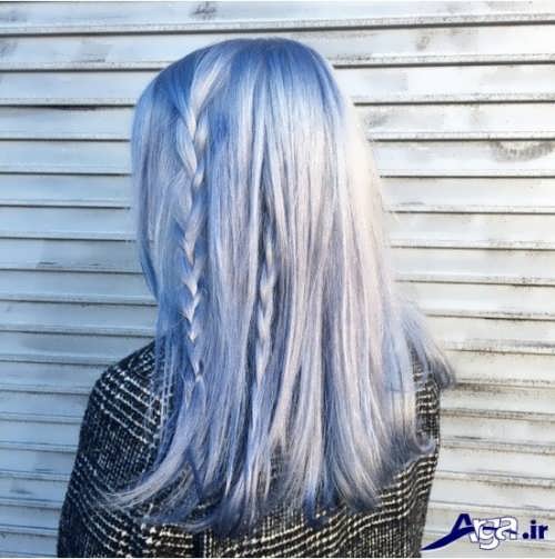 رنگ موی یخی آبی 