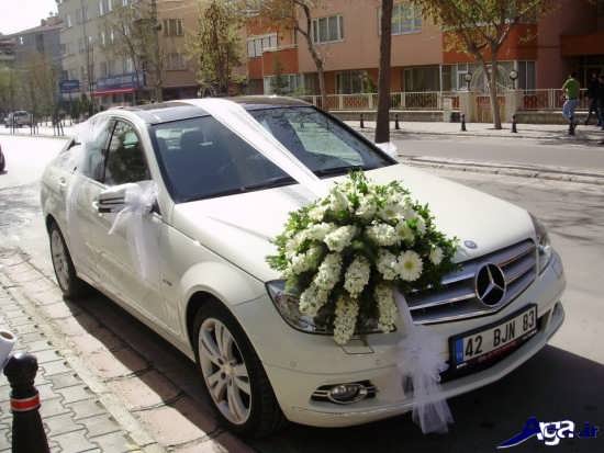 تزیین روی ماشین عروس