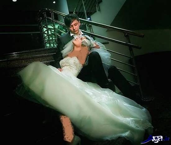 عکس آتلیه عروس و داماد زیبا
