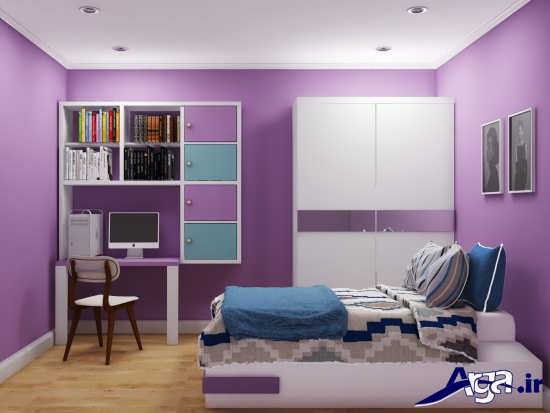 مدل اتاق خواب دخترانه با طراحی بی نظیر و کاربردی 