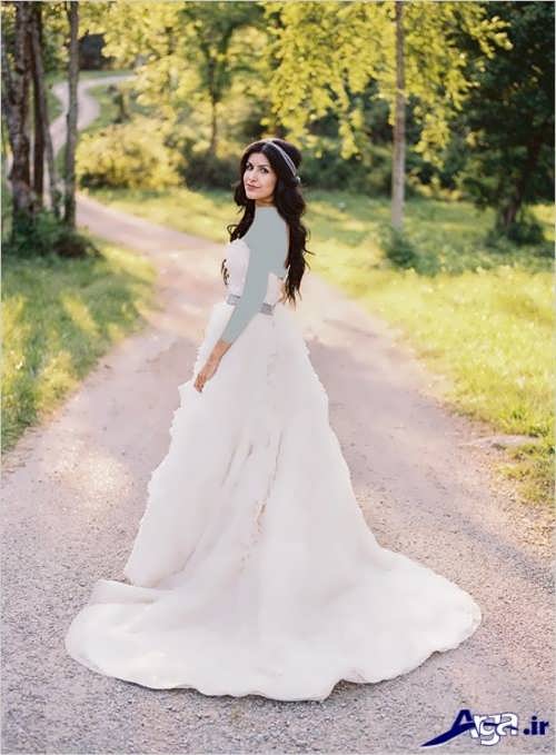 مدل لباس عروس دنباله دار 