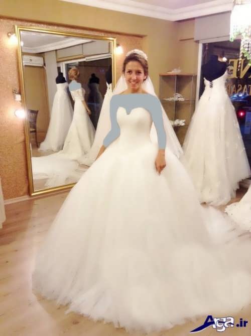 مدل لباس عروس پف دار 