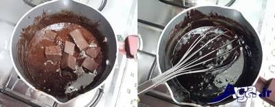 اضافه کردن شکلات تخته ای به مواد روکش شکلاتی 