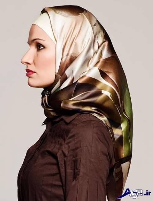 آموزش بستن روسری به سبک لبنانی