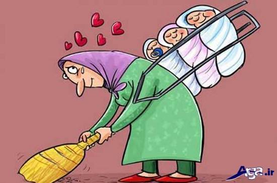 کاریکاتور درباره مادر