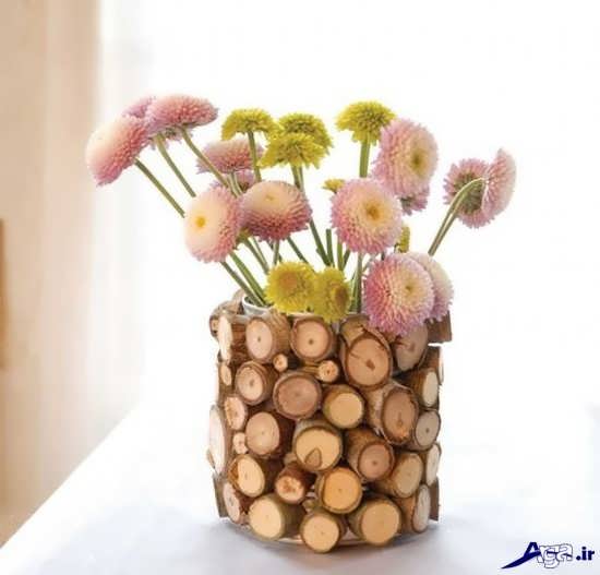 ساخت گلدان تزیینی با چوب