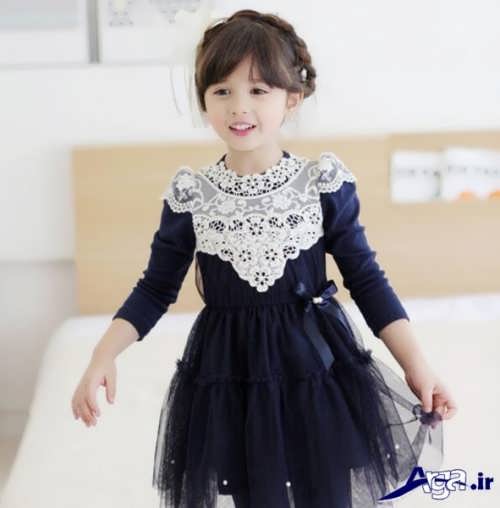 مدل پیراهن کره ای برای دختر بچه ها 