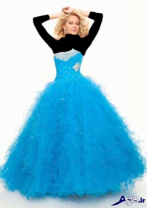 لباس پرنسسی آبی 