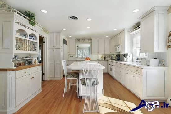 مدل کابینت سفید برای آشپزخانه 