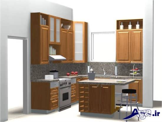مدل کابینت چوبی برای آشپزخانه 
