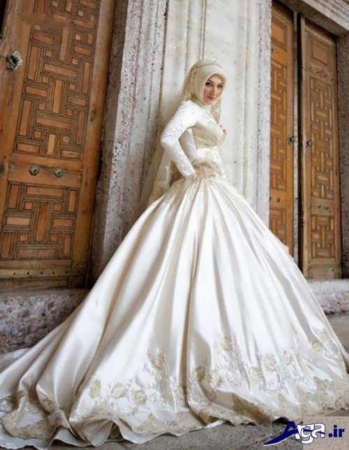 لباس عروس ایرانی پوشیده 