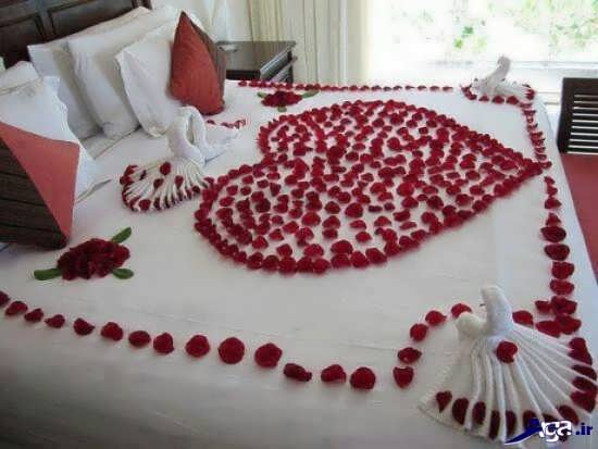 دیزاین رمانتیک اتاق خواب عروس