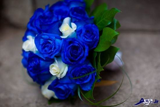 دسته گل آبی برای نامزدی