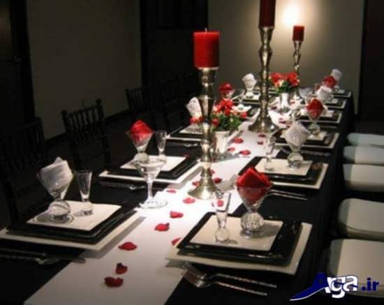 تزیین کردن میز شام به صورت رمانتیک 