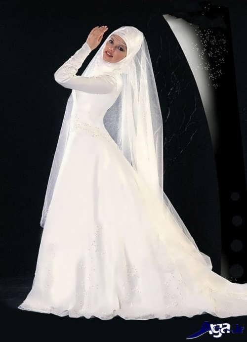 مدل لباس عروس پوشیده و شیک 