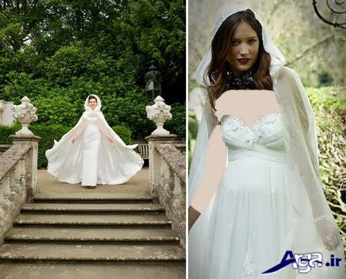 مدل شنل بلند عروس 