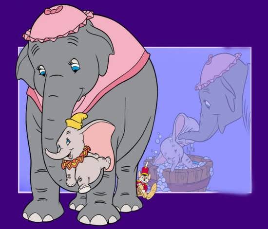 نمونه رنگ آمیزی فیل برای کودکان 