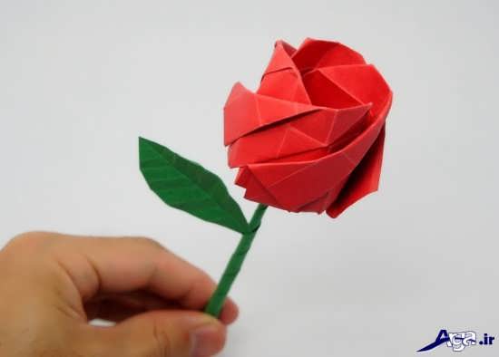 ساخت گل کاغذی ساده و زیبا