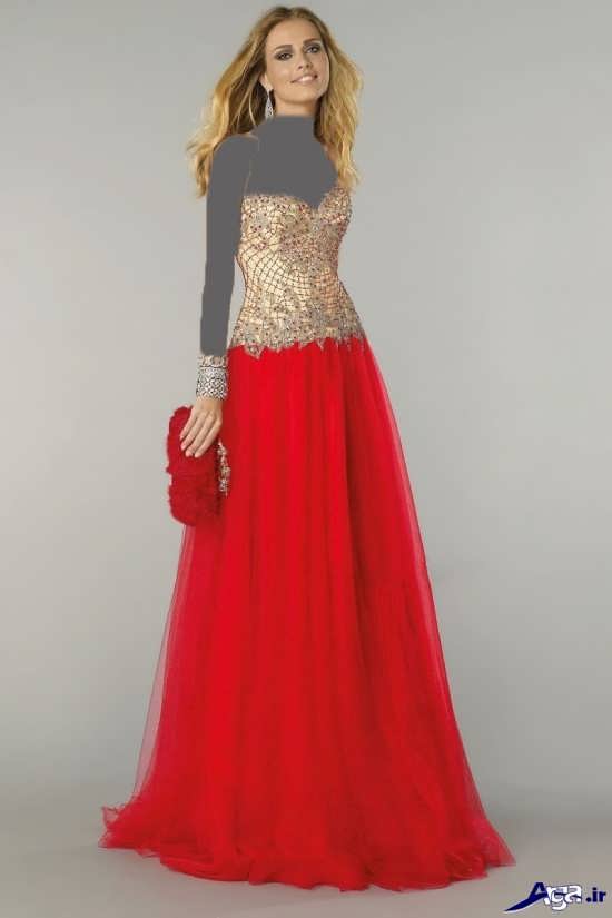 لباس مجلسی قرمز دخترانه