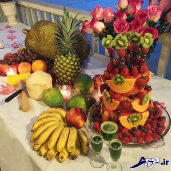 تزیین زیبا میوه روی میز 