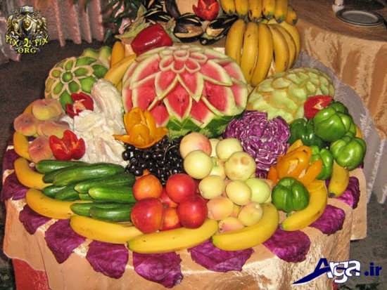 تزیین زیبا میوه های روی میز 