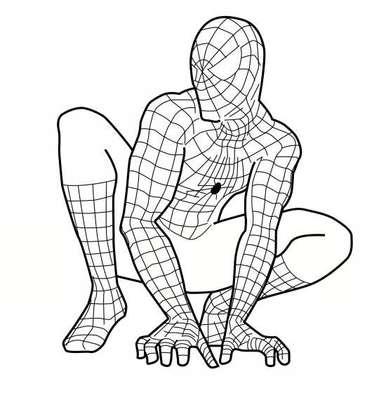 نقاشی های زیبا از مرد عنکبوتی 
