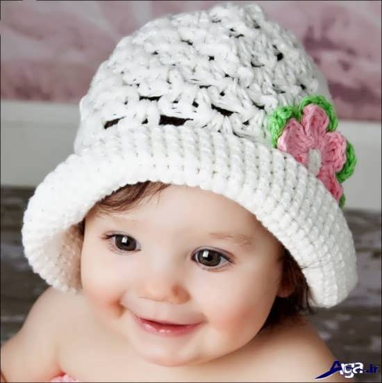 انواع کلاه بافتنی زیبای بچگانه 