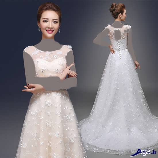 لباس عروس کره ای زیبا 