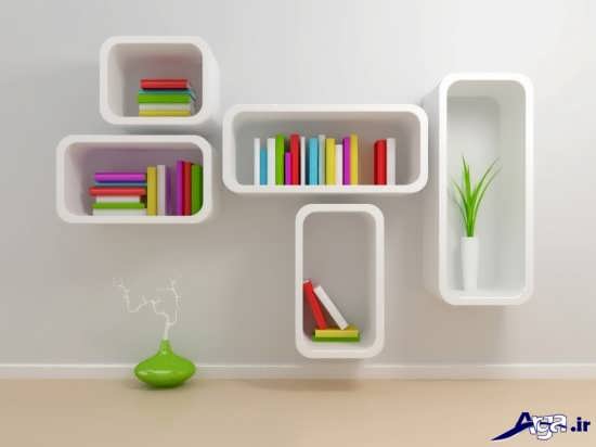 انواع مدل قفسه کتاب مدرن 