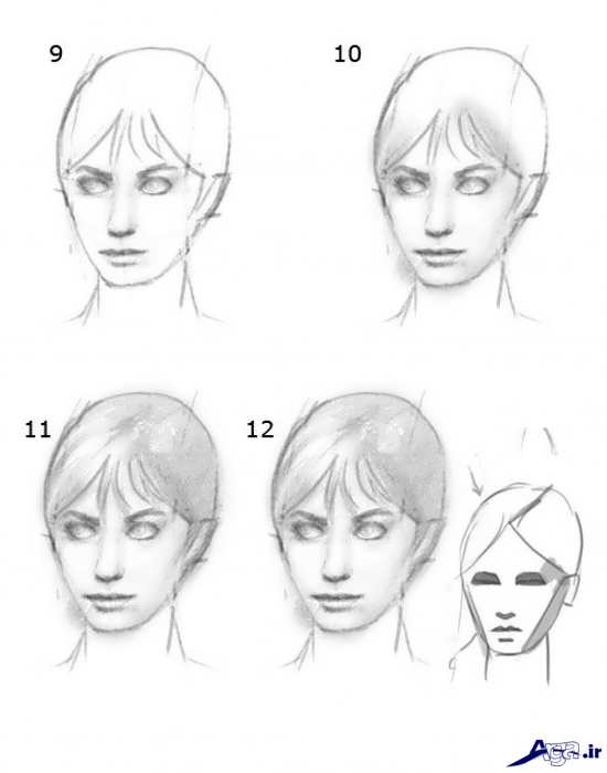 آموزش نقاشی چهره ساده