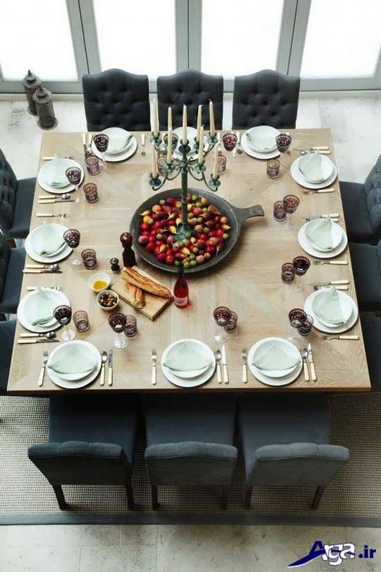 تزیین کردن میز غذا با کمک روش های زیبا 