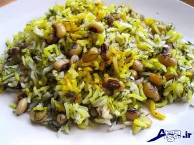 طرز تهیه لوبیا پلو شیرازی 
