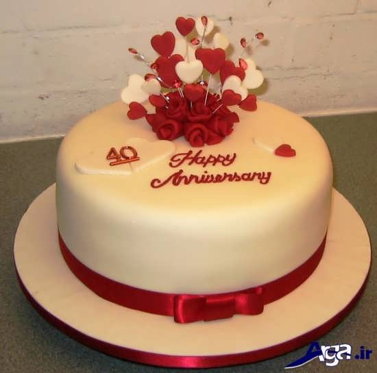 تزیین کیک برای سالگرد ازدواج