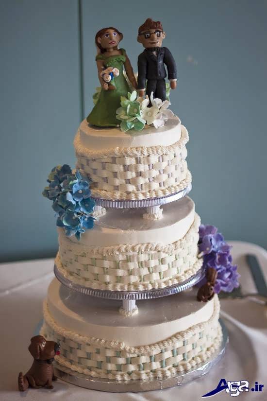 تزیین زیبا و فانتزی کیک برای سالگرد ازدواج 