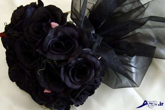 دسته گل های رز سیاه عاشقانه 