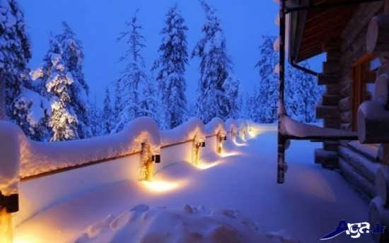 عکس مناظر زیبای برفی 