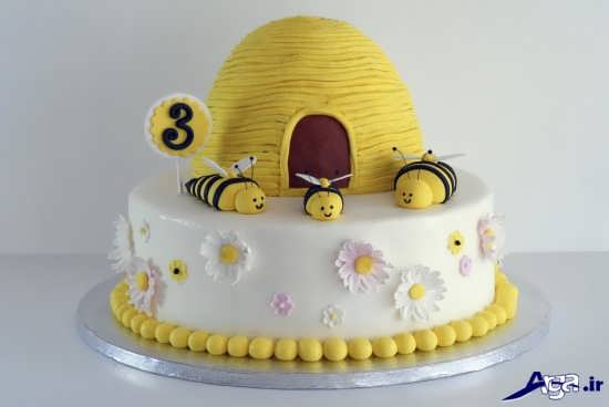 کیک تولد زنبوری زیبا