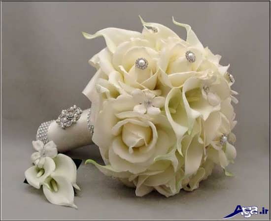 دسته گل عروس سفید 