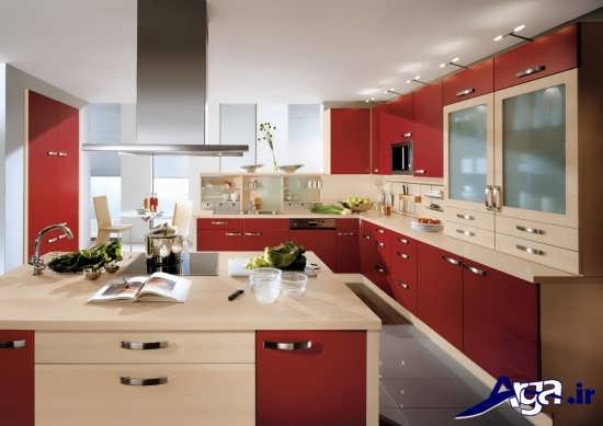 طراحی زیبا و متفاوت آشپزخانه 