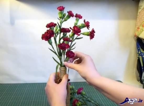 تزیین گلدان زیبا