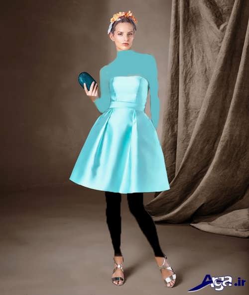 مدل لباس مجلسی دخترانه 2017 با طرح ساده 