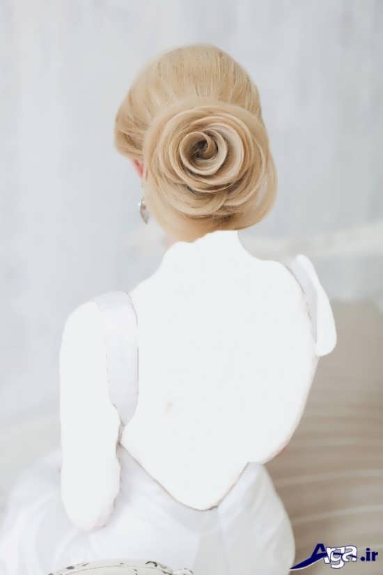 مدل شینیون گل عروس 