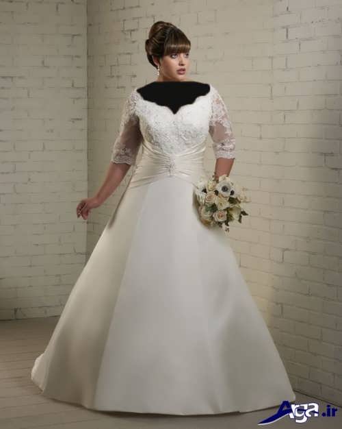 مدل لباس عروس برای خانم ها با اندام چاق 