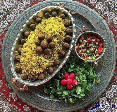 کلم پلو شیرازی خوشمزه و لذیذ 