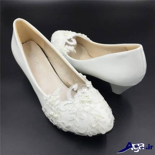 مدل کفش عروس با رنگ سفید 
