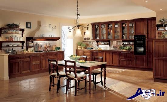 دکوراسیون داخلی آشپزخانه با سبک کلاسیک 