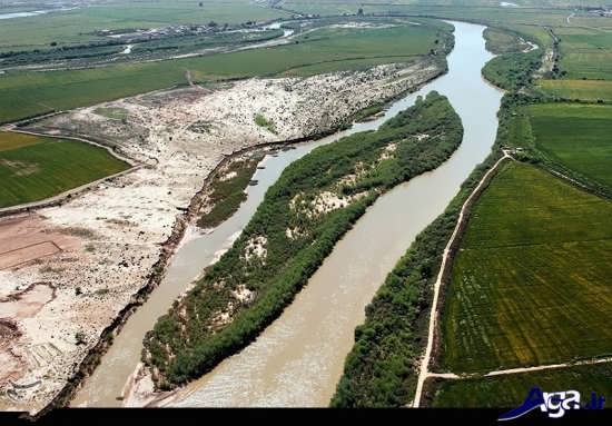عکس تماشایی از رودخانه کارون