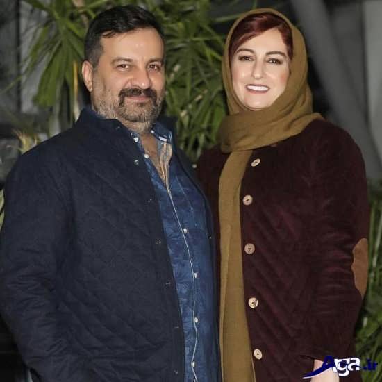 عکس شقایق دهقان و همسرش در جشنواره فجر