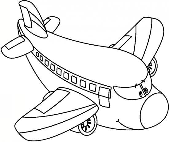 نقاشی جالب و جذاب هواپیما 